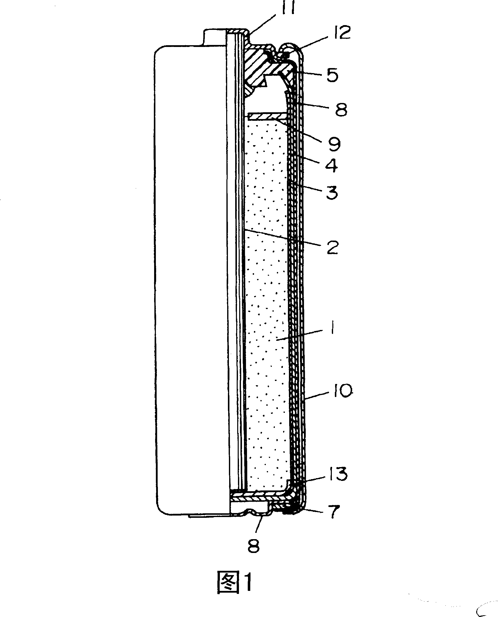 Manganese dry battery and manganese dry battery manufacturing method