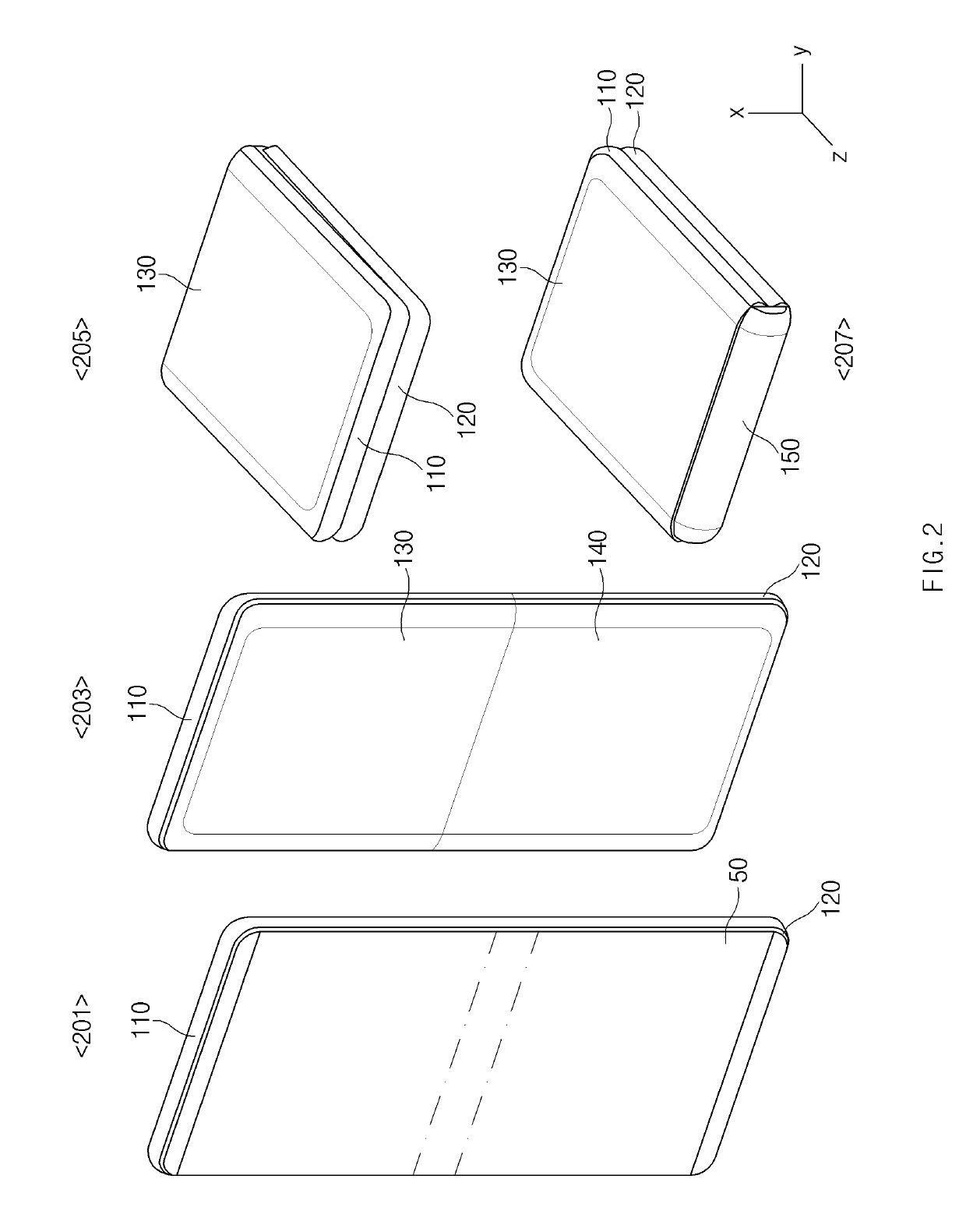 Foldable display device