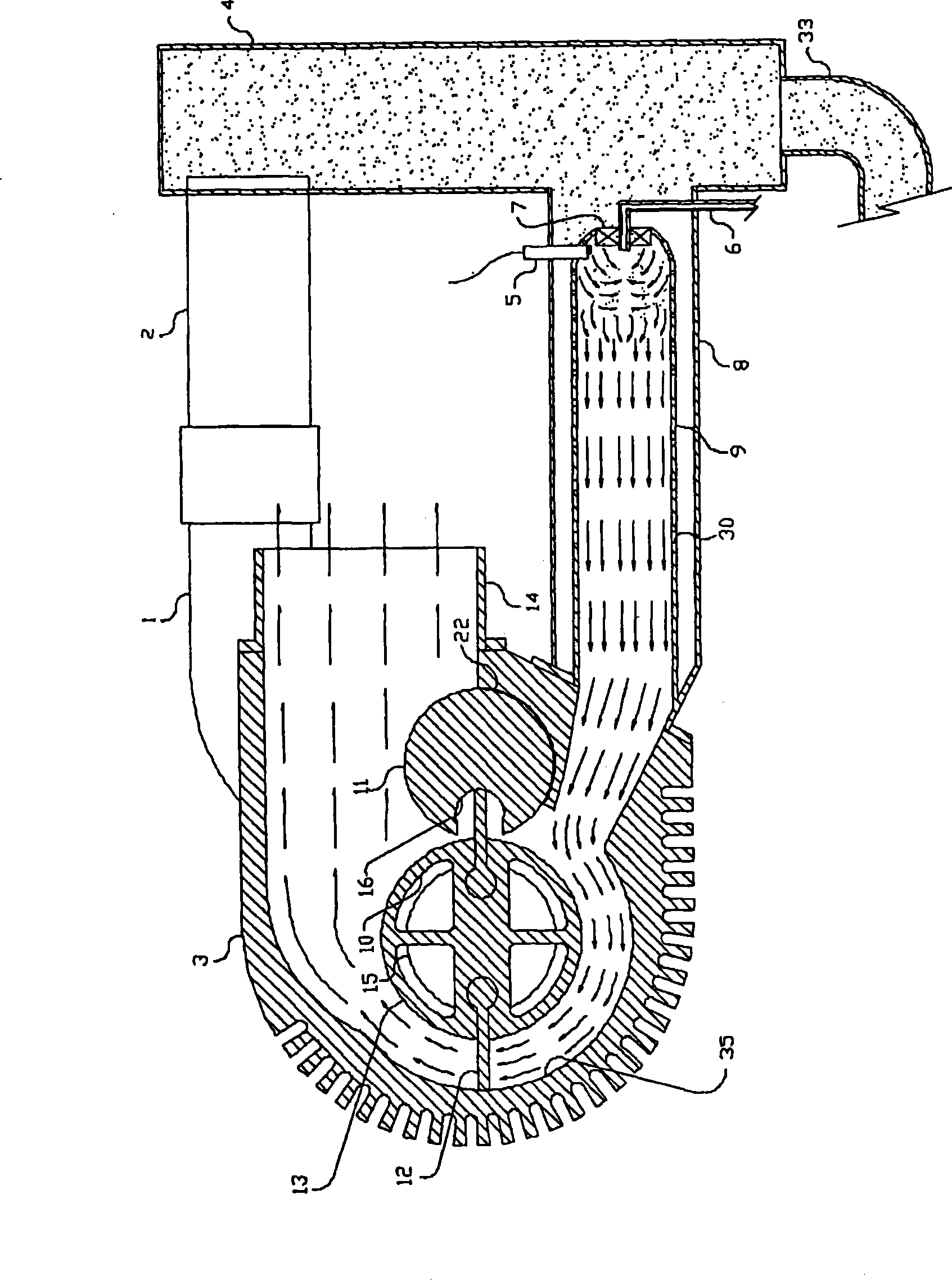 Open cycle internal combustion engine