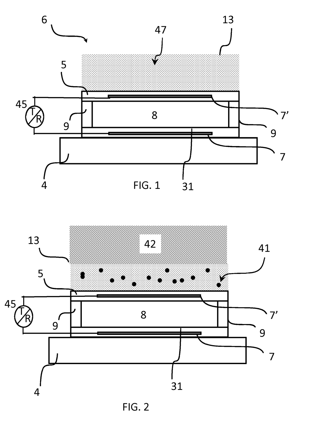 Cmut array comprising an acoustic window layer