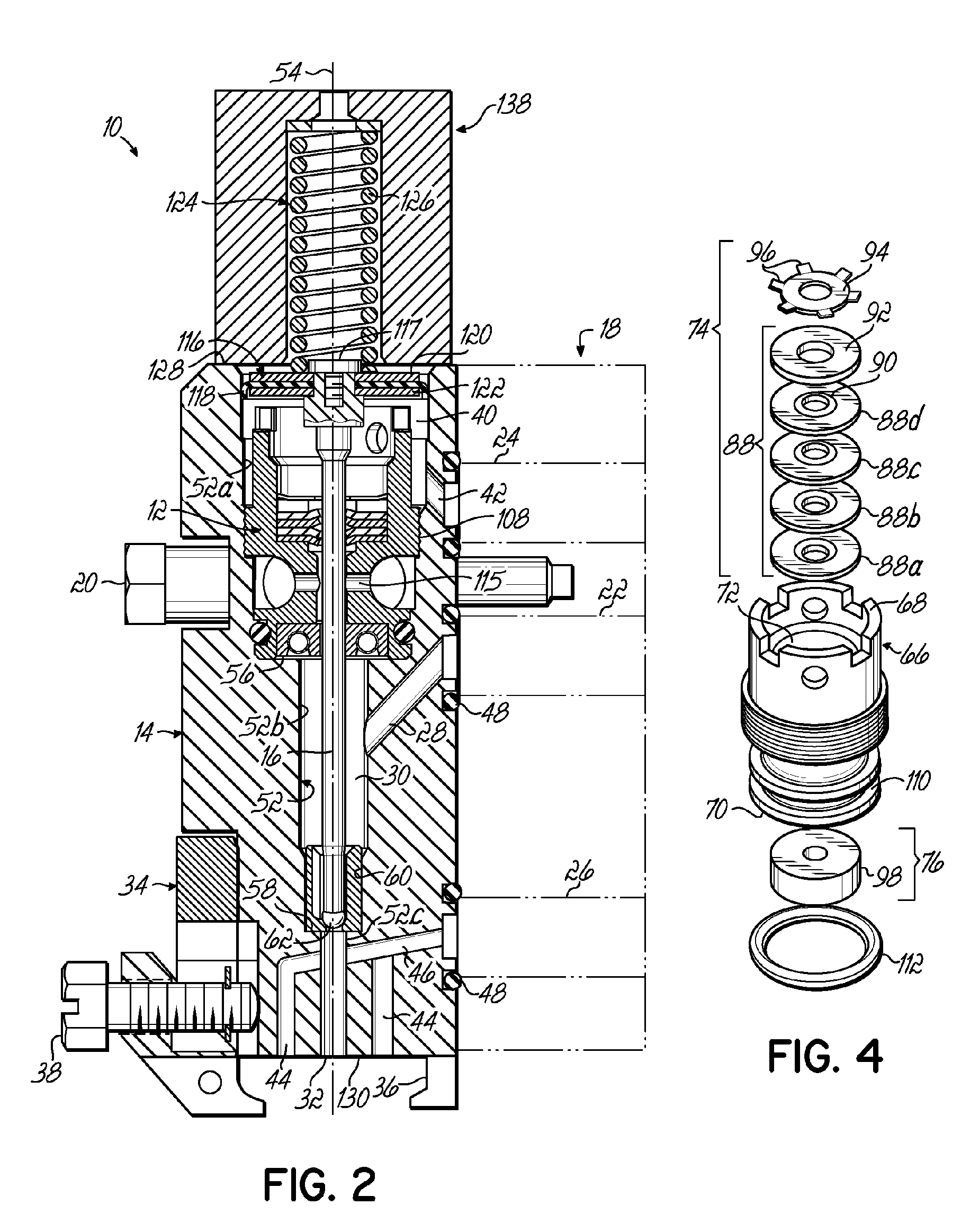 Device for dispensing liquid having an improved seal assembly