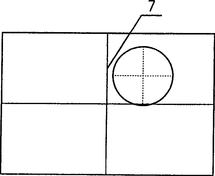 Division board used for debugging large-multiplying power continuous zooming camera system