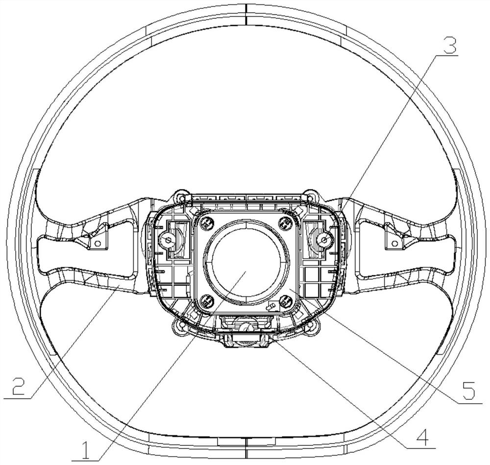 Vibration and noise reduction structure of steering wheel system