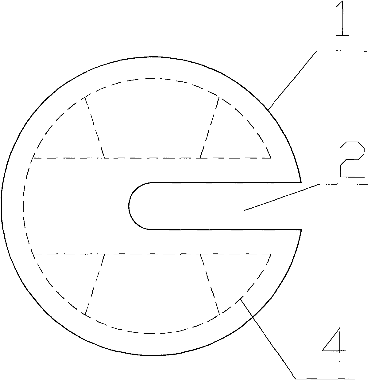 Special heavy concrete compensating weight of electrified railway contact network and manufacture method thereof