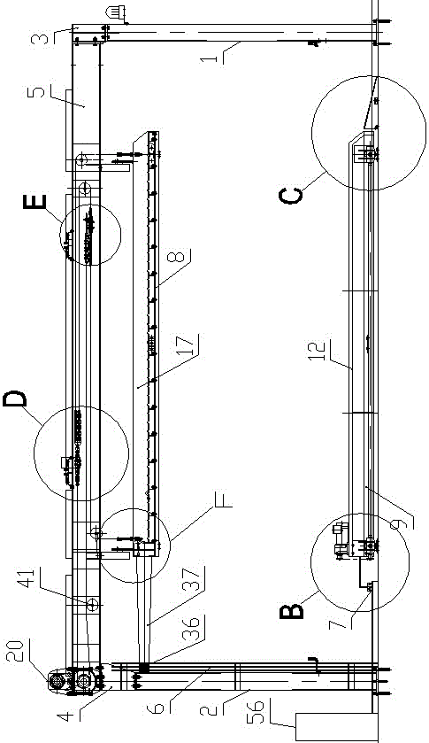 Slide wire charging type stereo garage unit