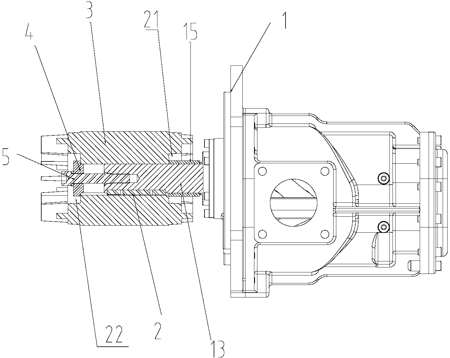 Direct-connection integrated screw machine-driven asynchronous motor