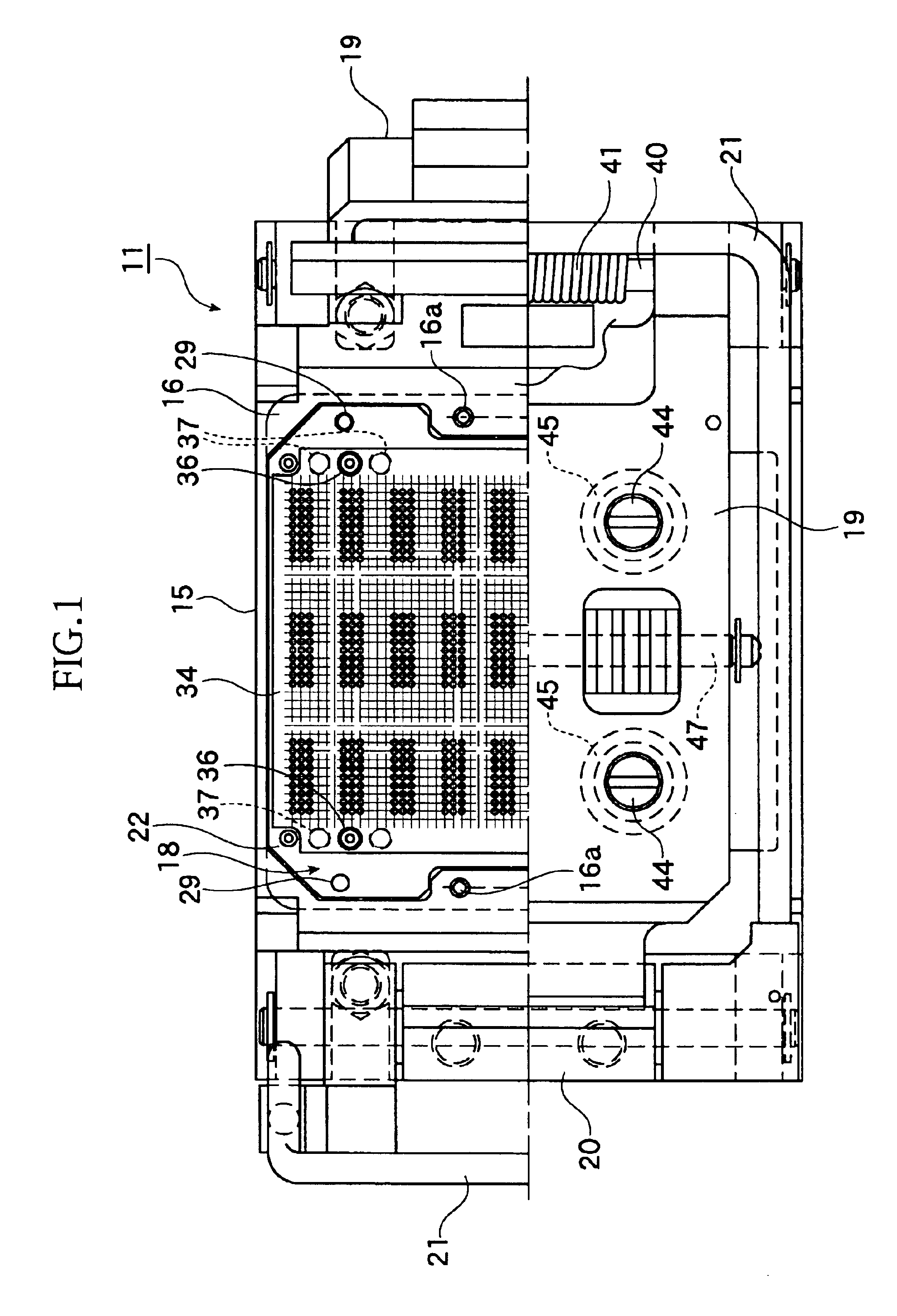 Socket for electrical parts having spacer