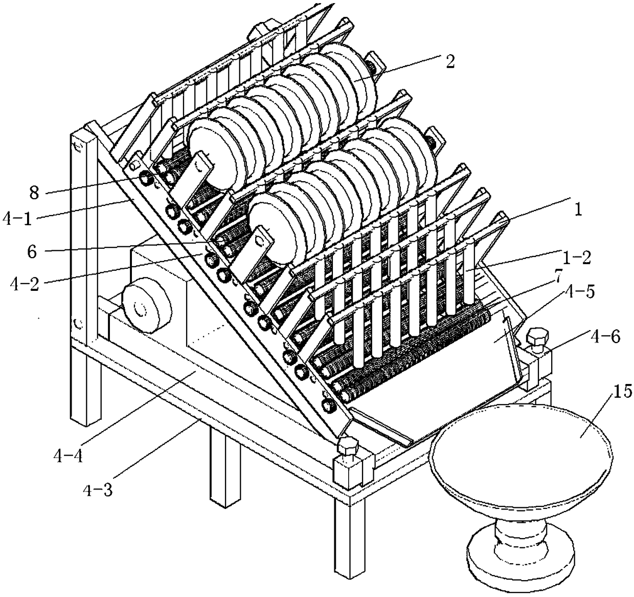 Peel removing device for citrus-type fruits