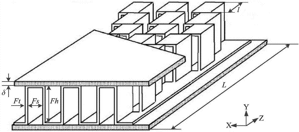 Reverse-flow intercooler core body based on various-length saw tooth fins