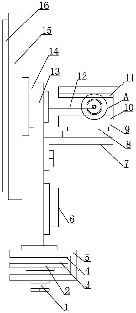 An anti-shedding and stable mobile phone support structure