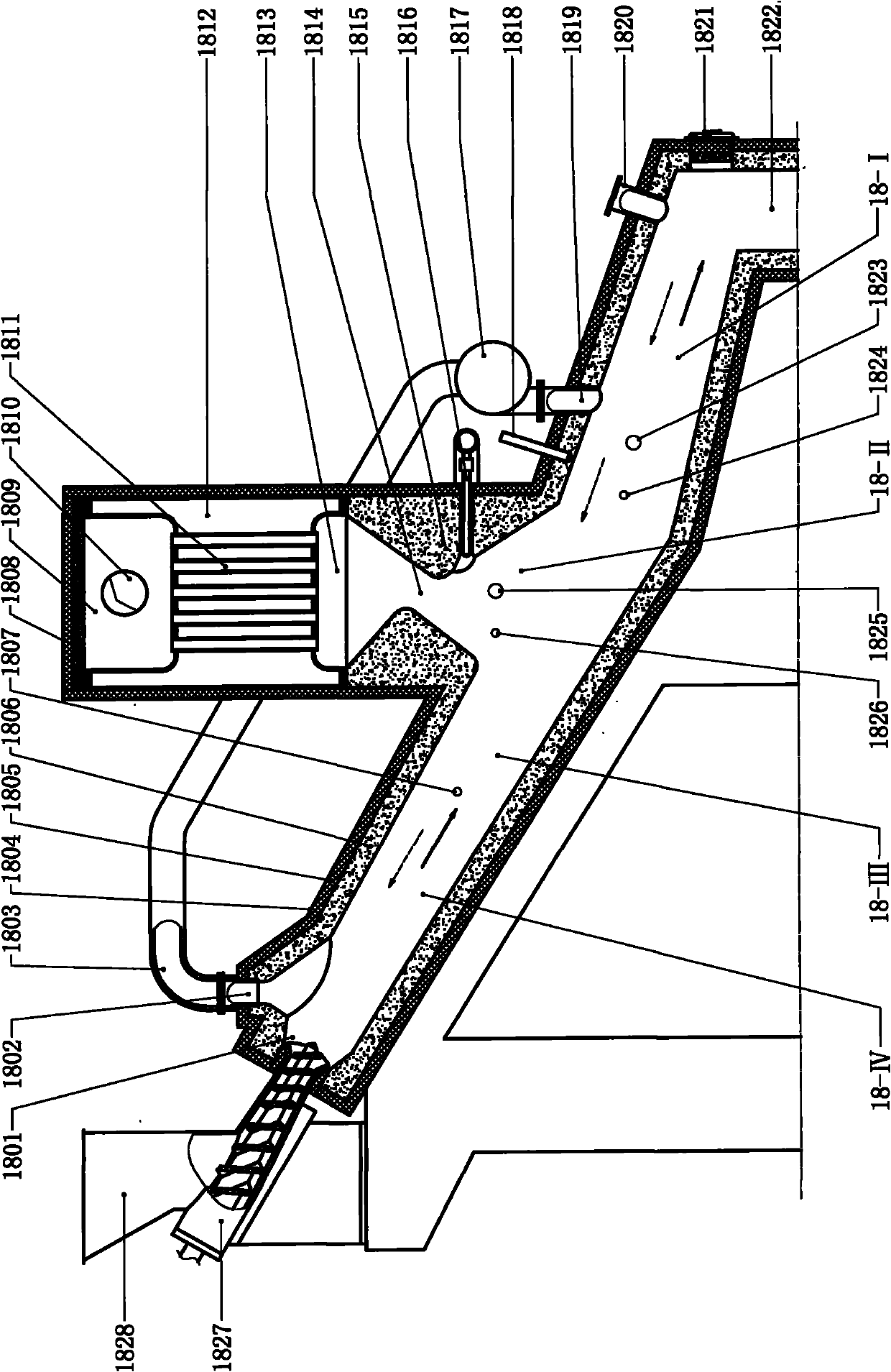 Household garbage incineration device without combustion-supporting of conventional fuel