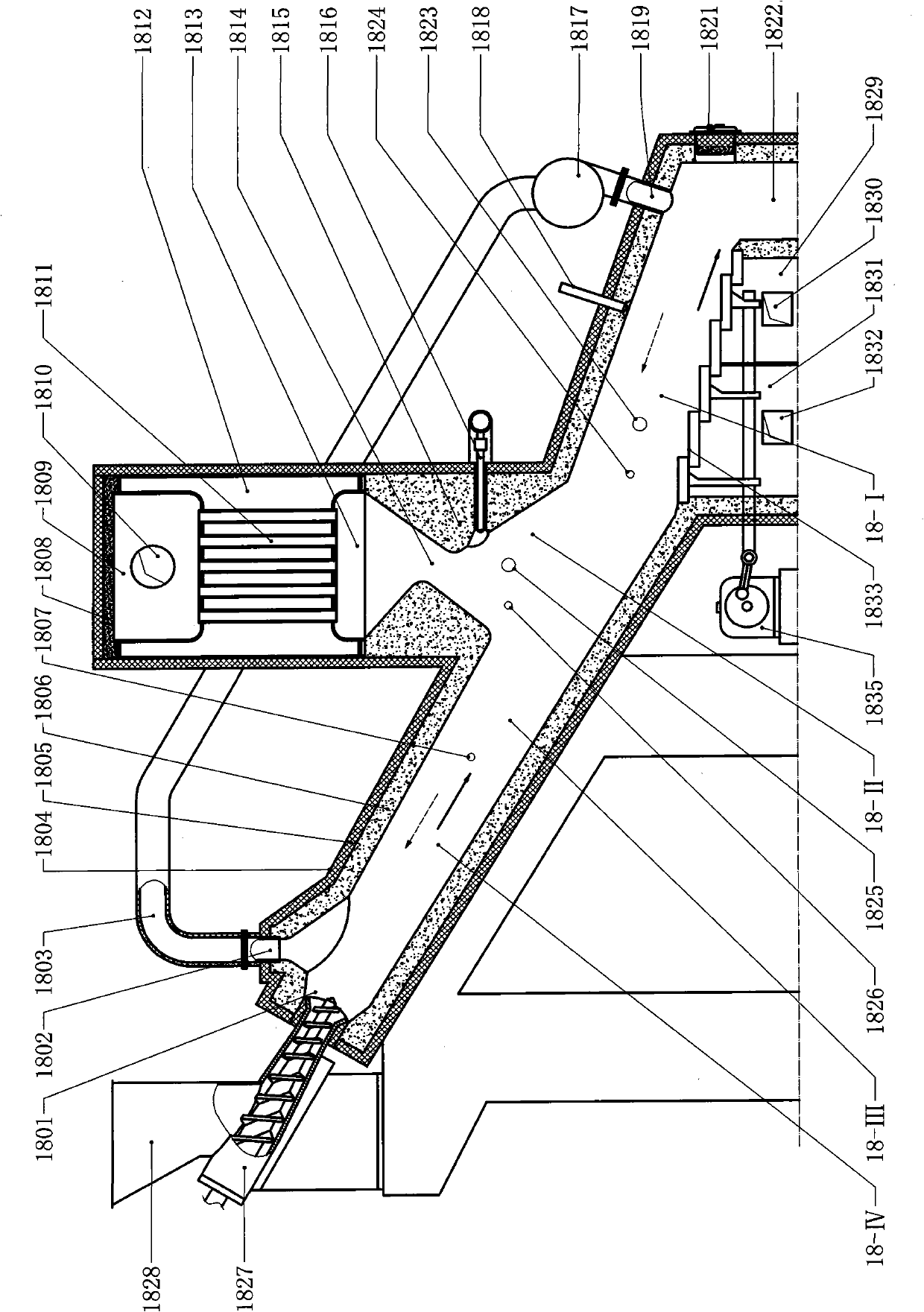 Household garbage incineration device without combustion-supporting of conventional fuel