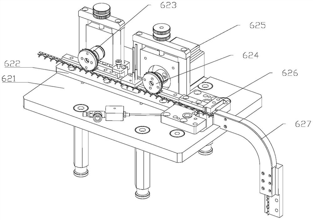 Permanent magnet direct current motor elastic piece cutting mechanism and method and elastic piece feeding device