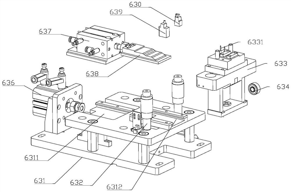 Permanent magnet direct current motor elastic piece cutting mechanism and method and elastic piece feeding device