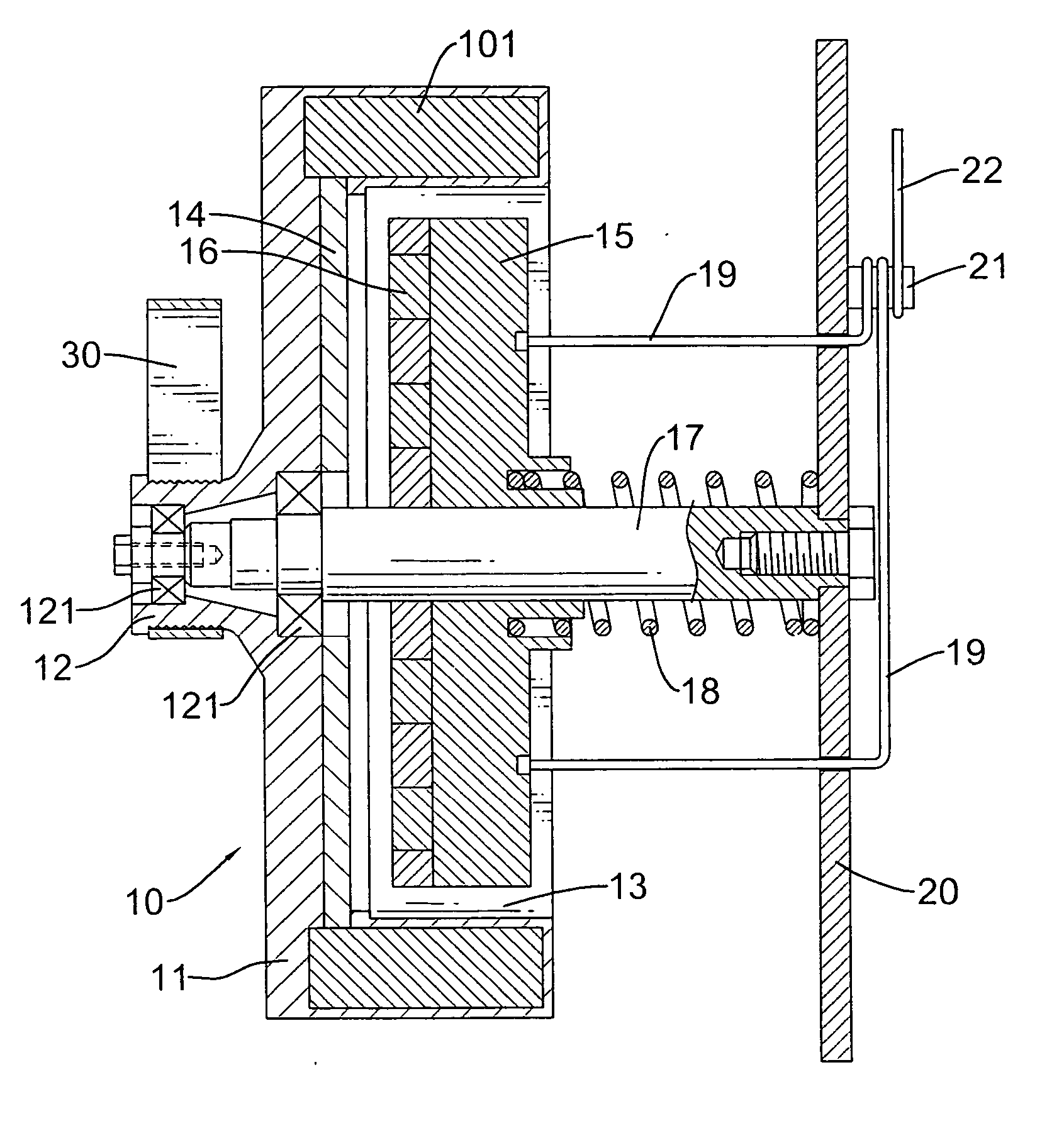 Magnetic dampening unit for an exercise gym apparatus