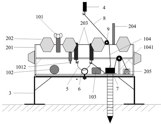 Deep sea polymetallic nodule mining sediment environment monitoring device