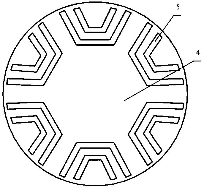 Like pole type inductor motor hiding salient pole