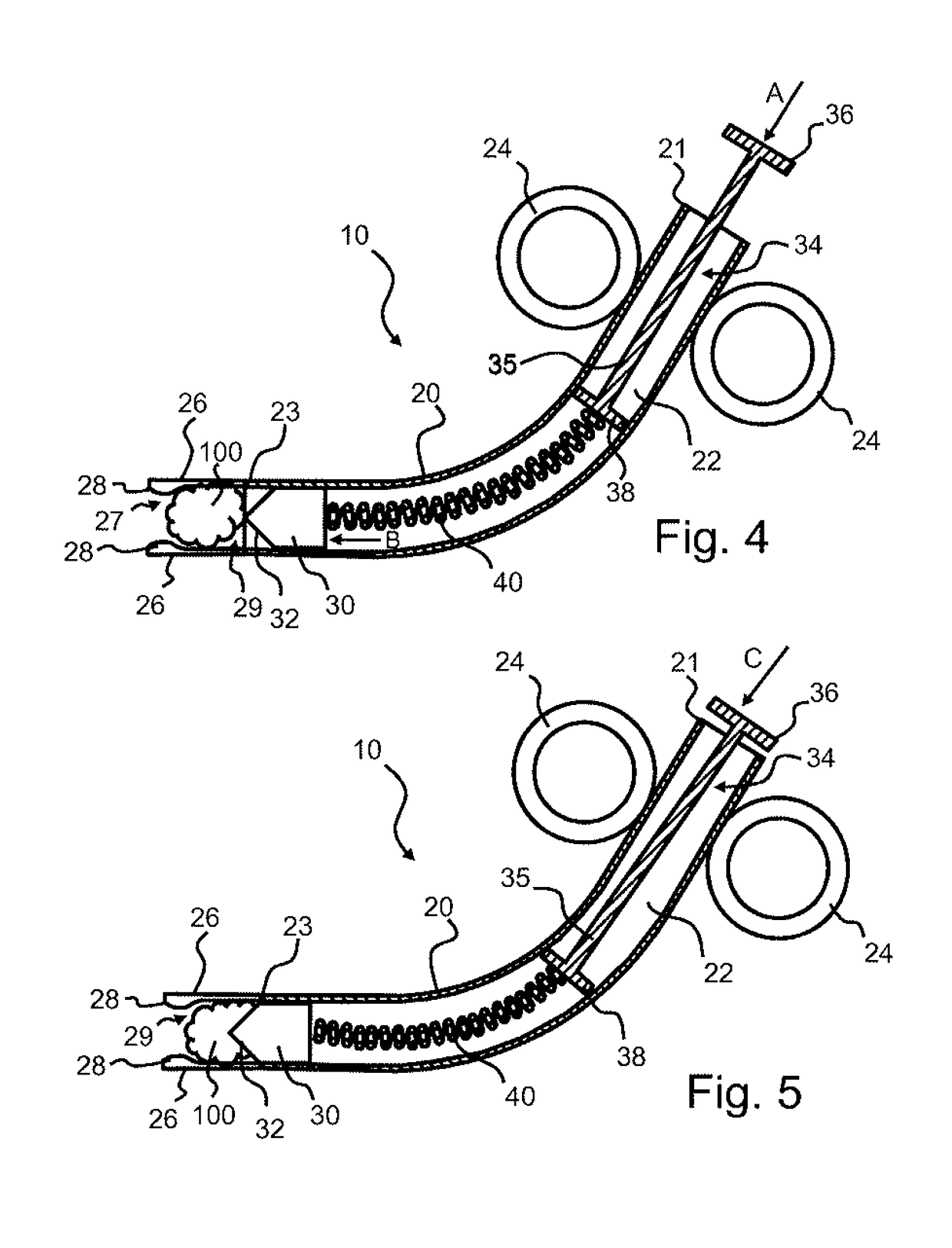 Transection device