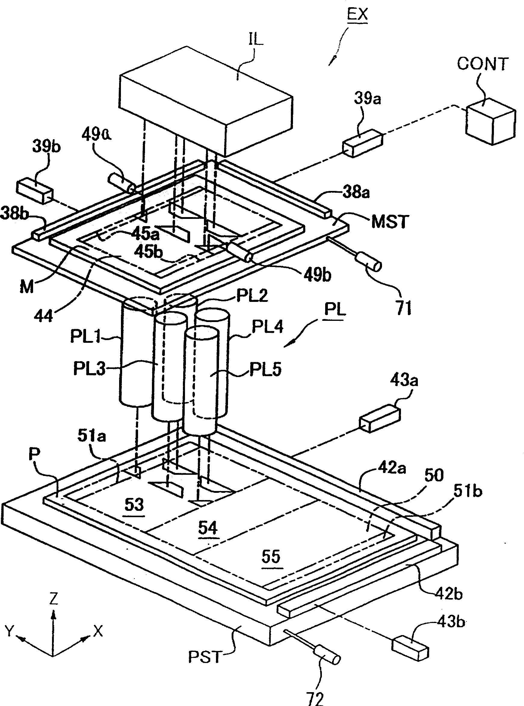 Exosure method and device