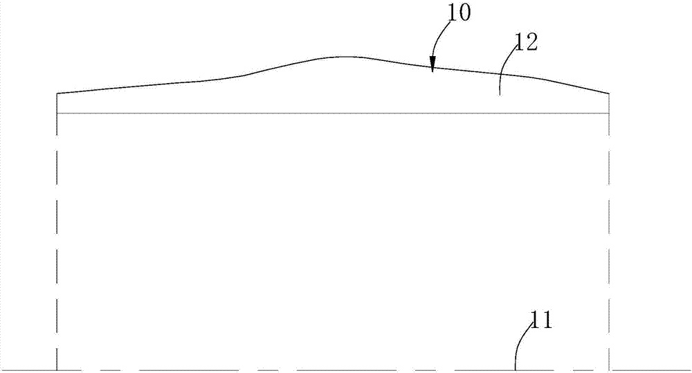 Large-size and thickness-changing revolved body precast body and manufacturing method thereof