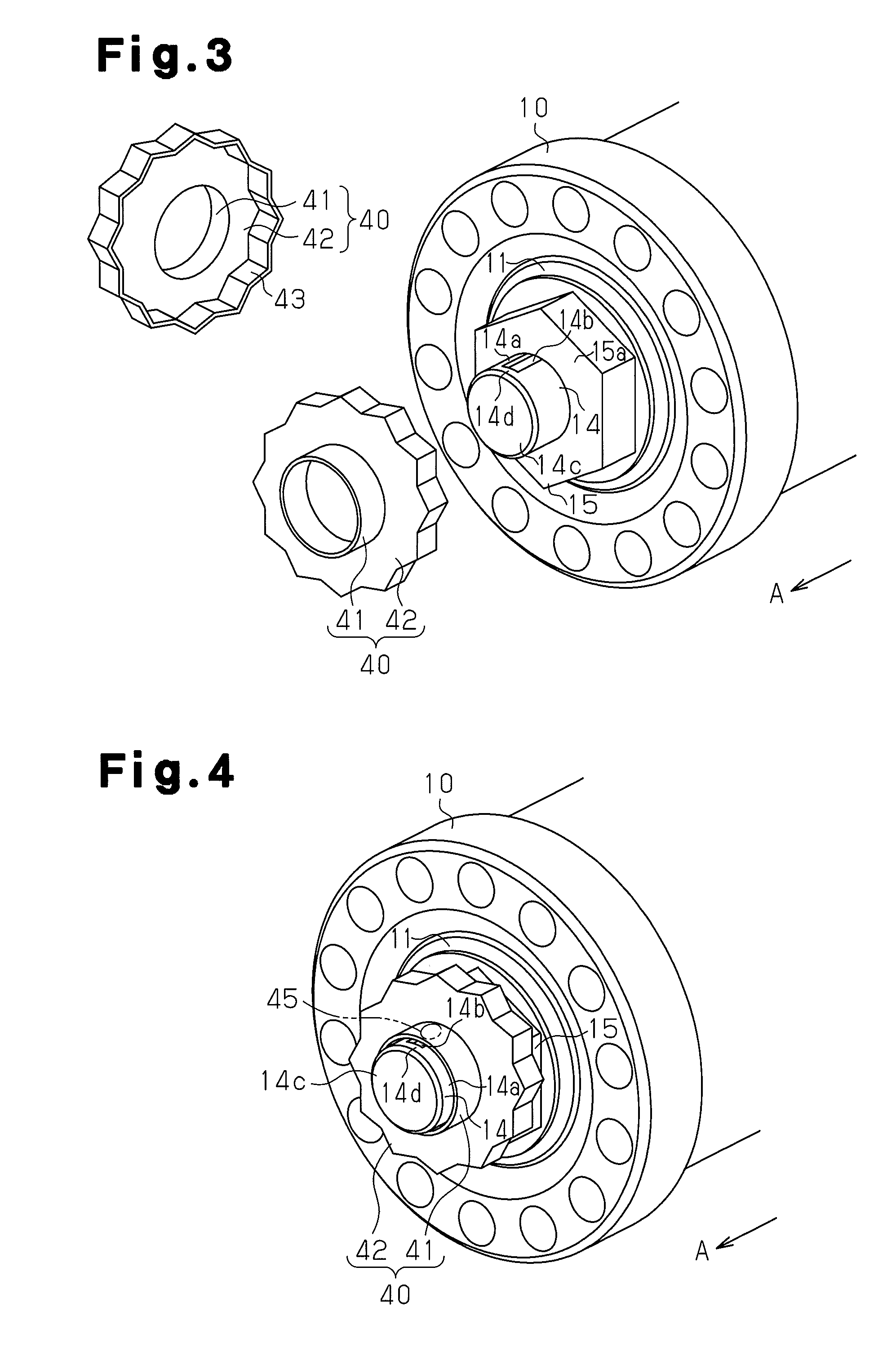 Nut rotation prevention structure