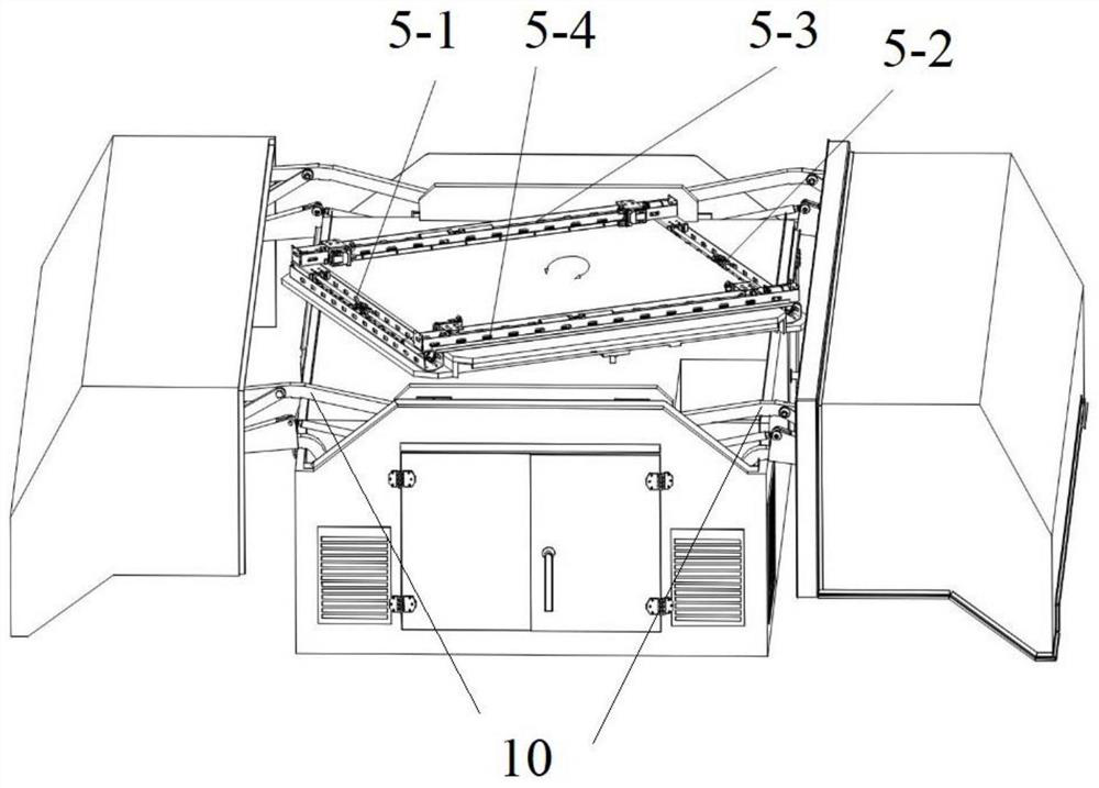 Composite wing unmanned aerial vehicle automatic airport based on rotary clamping