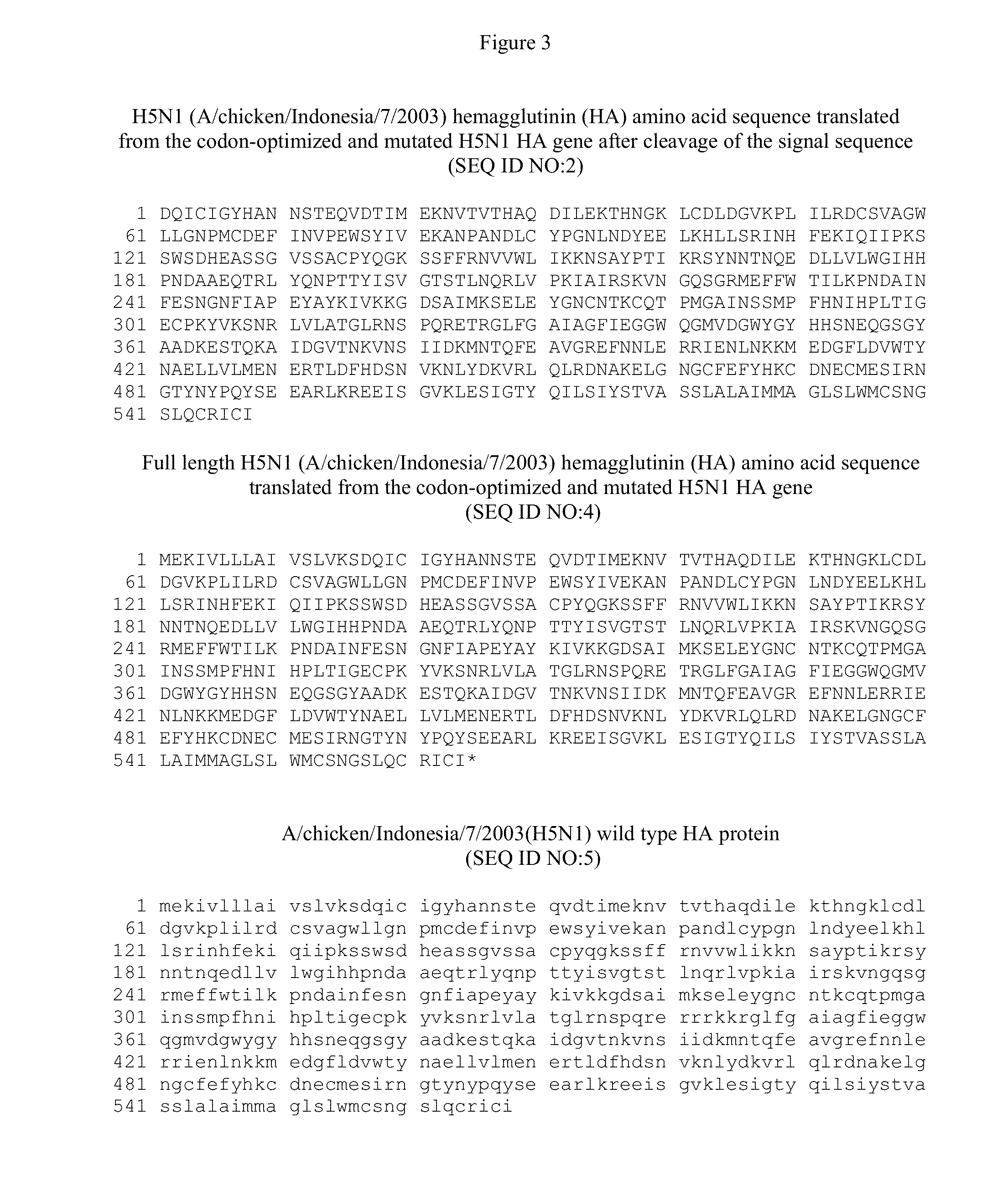 Recombinant avian influenza vaccine and uses thereof