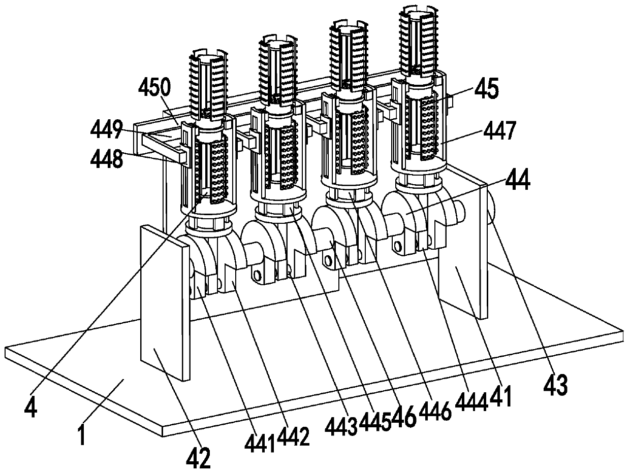 A treatment system for the inner wall of a plastic part and a treatment process for the inner wall of a plastic part