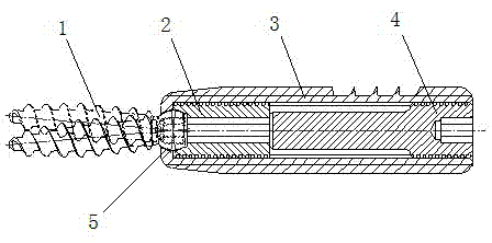 Distal tibiofibular syndesmosis hinge type flexible fixing device