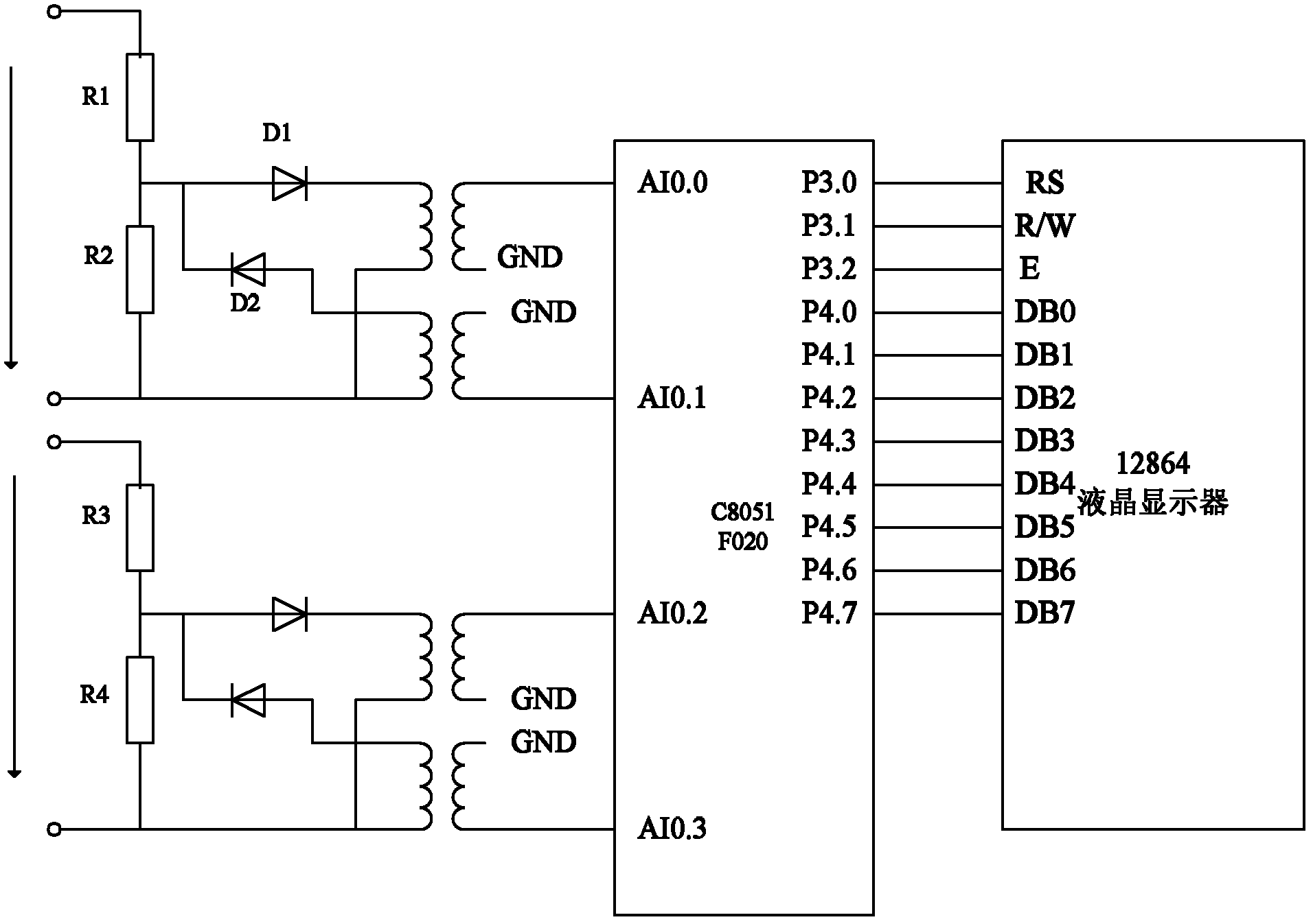 Online space vector state display device for monopole asynchronous motor