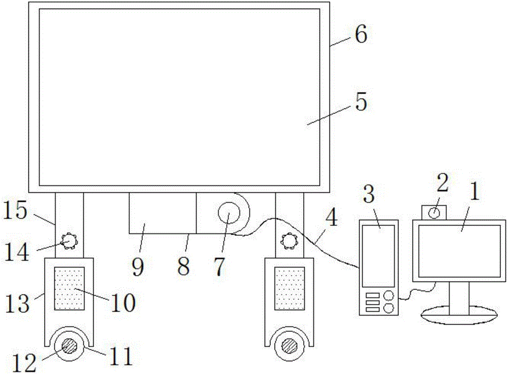 Computer-assisted teaching device