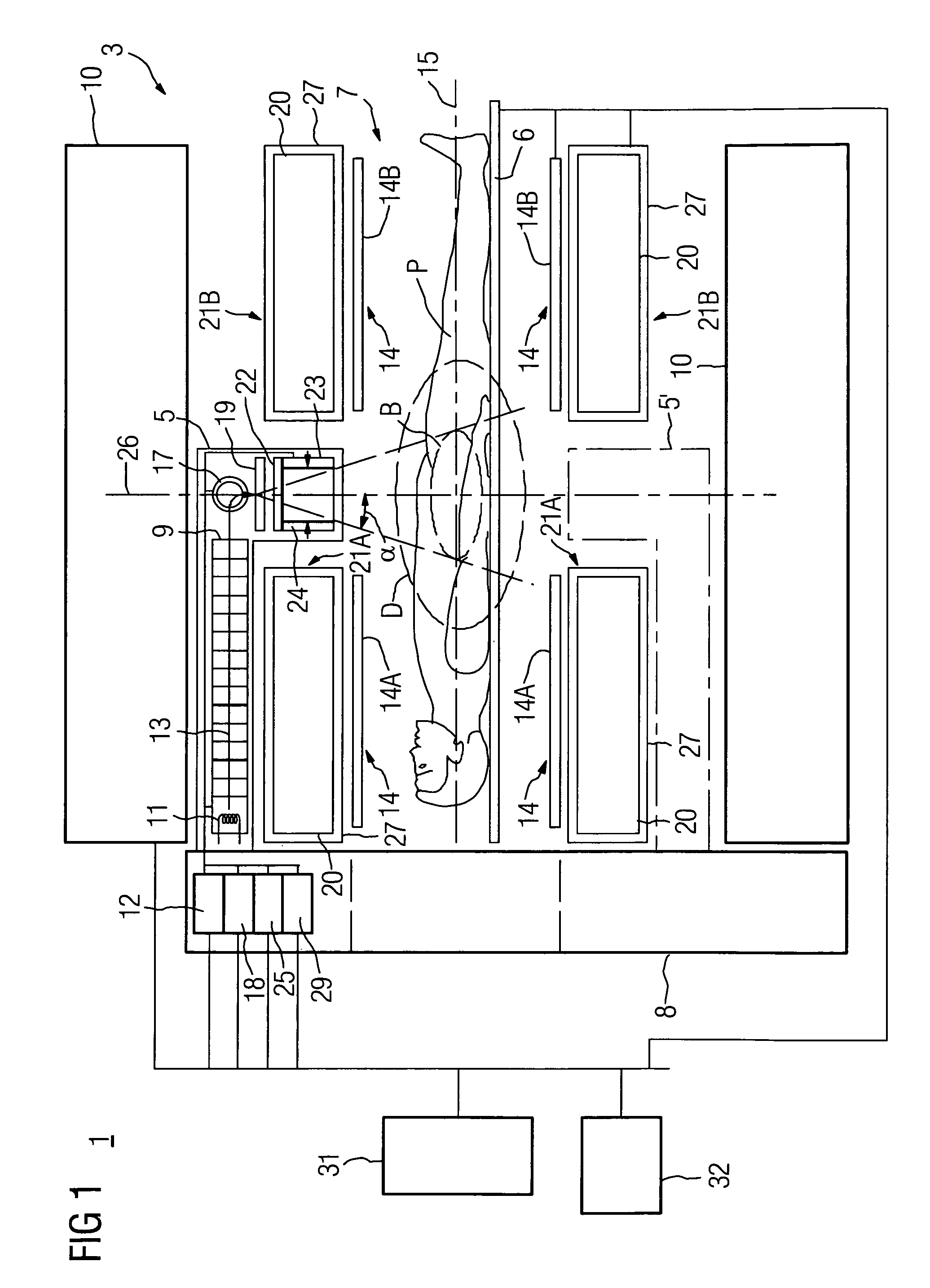 Combined radiation therapy and magnetic resonance unit