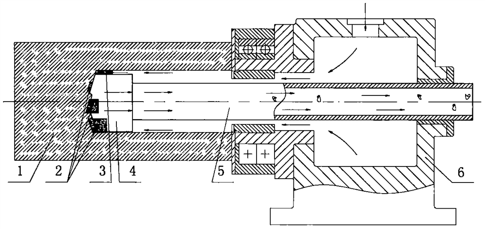 Inner chip removal deep hole machining method