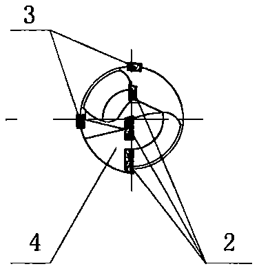 Inner chip removal deep hole machining method