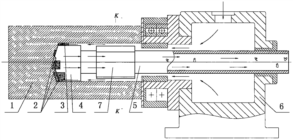 Inner chip removal deep hole machining method