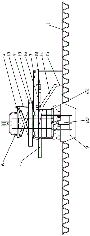 Slag removing mechanism of electrolytic aluminum liquid slag removing machine