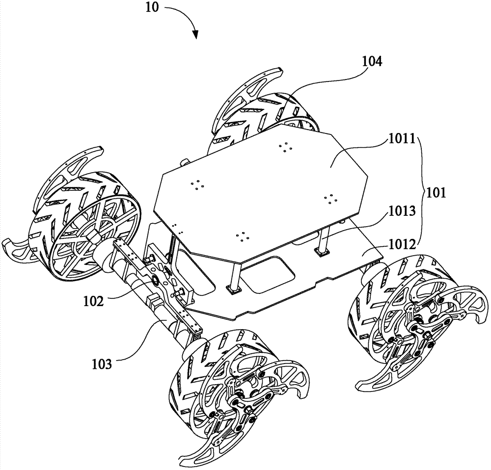 Extendable wheeled mobile robot