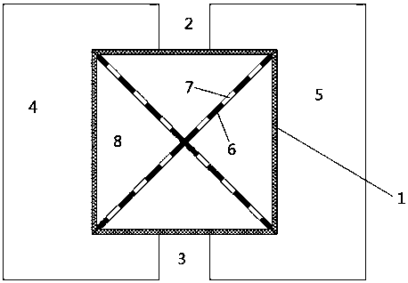 A rectangular cross-section finned tube