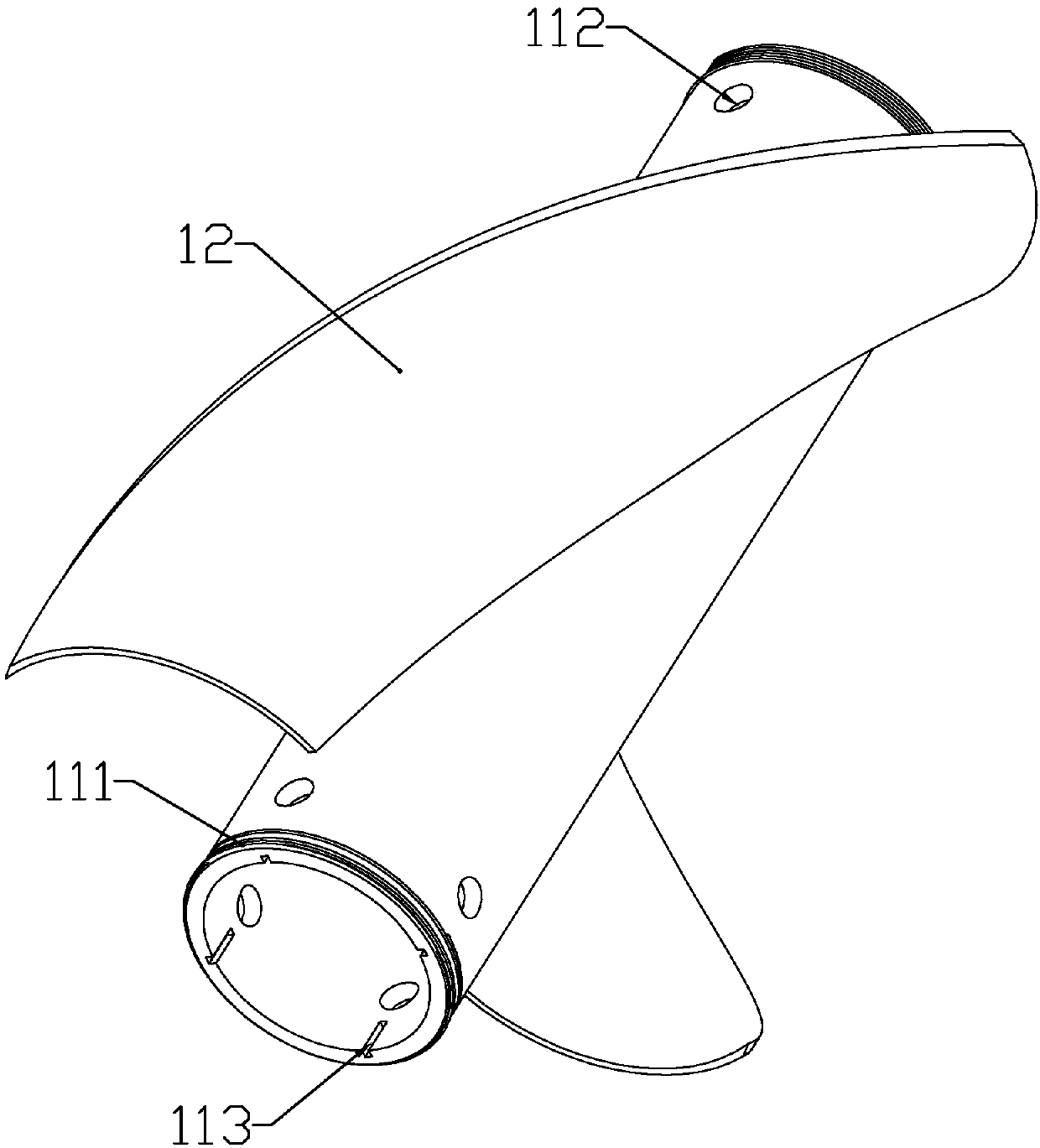 Device for preventing accumulated snow on cable