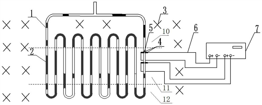 A controllable tube-type pulsating heat pipe heat transfer system with an external oscillating source