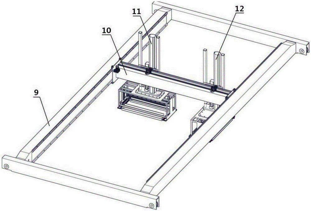 Automatic negative plate feeding and discharging system of electrolytic manganese post-processing production line