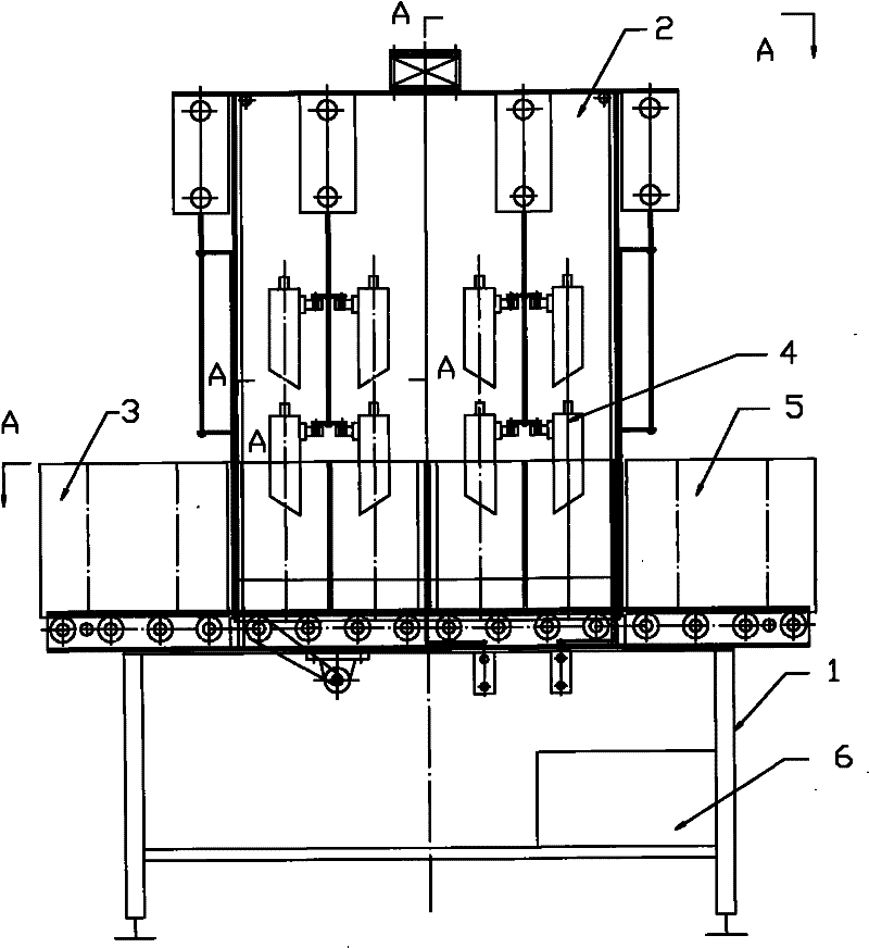 Bag cultured edible fungus liquid spawn full automatic inoculation machine and operation process thereof