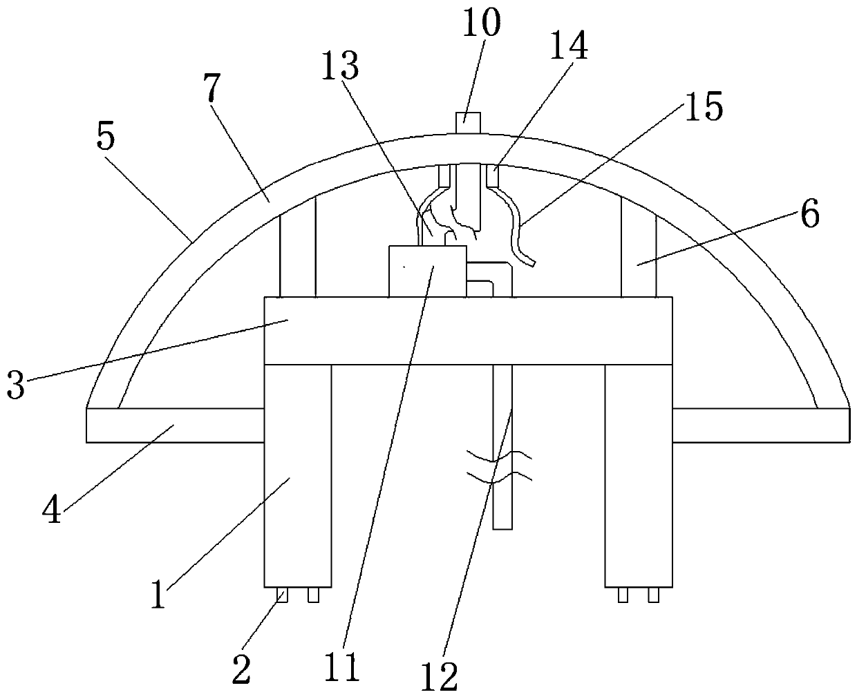 A waterproof method and waterproof equipment for an ultra-deep diversion tunnel