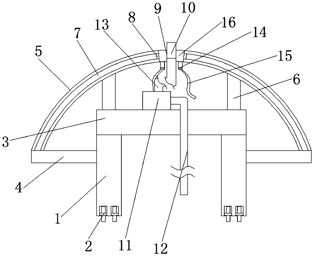 A waterproof method and waterproof equipment for an ultra-deep diversion tunnel