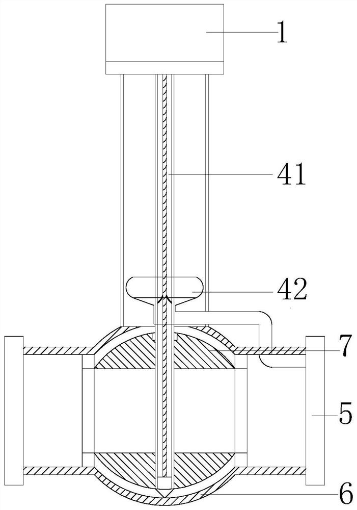 A pipeline ball valve for crude oil transportation based on differential pressure extraction and exhaust siphon