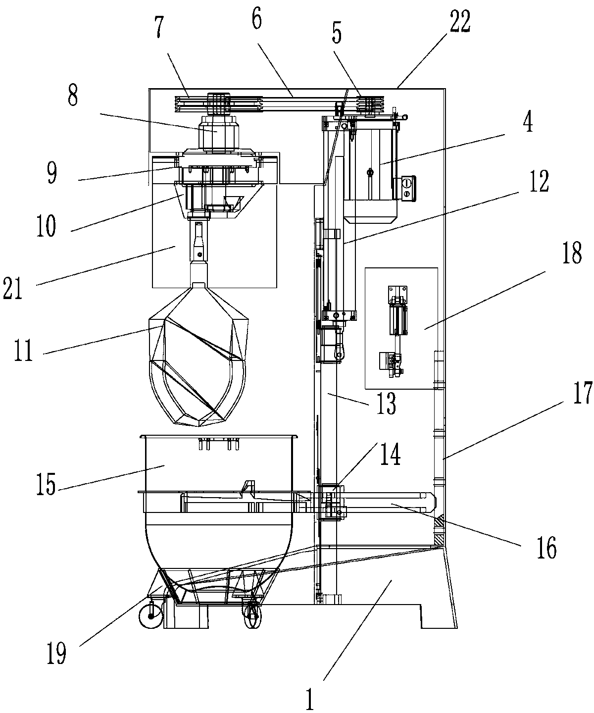 Food mixing machine