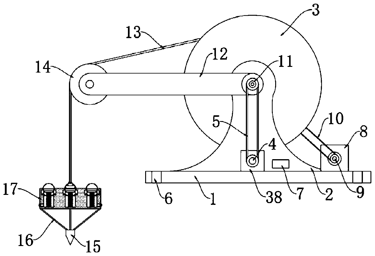 Seawater quality sampling device with different depths for ocean monitoring