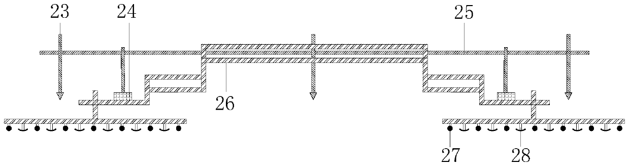 Double-layer SMA bridge deck pavement system of steel truss-concrete composite beam bridge and construction method