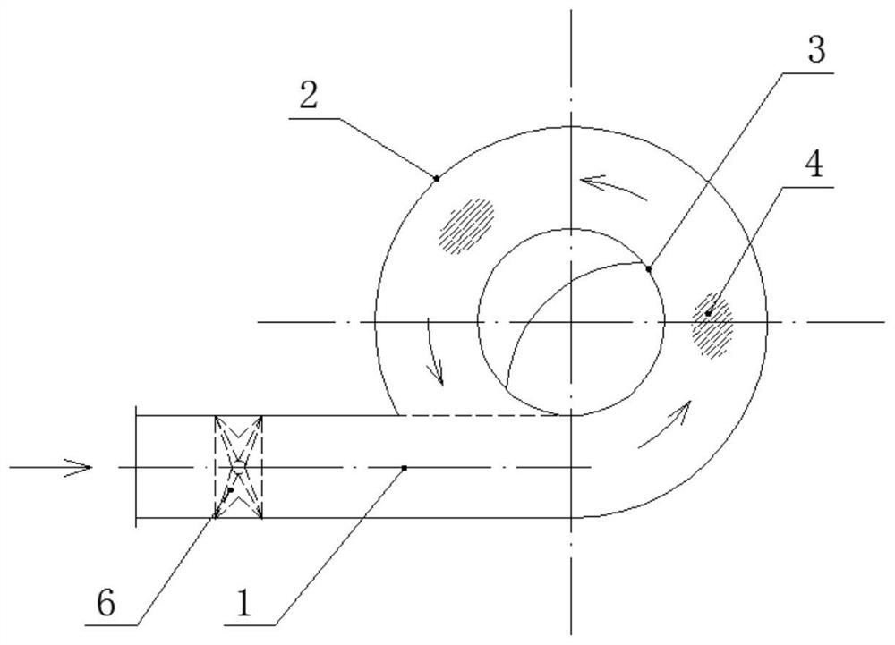 Exhaust cylinder and method for wet dust removal and purification