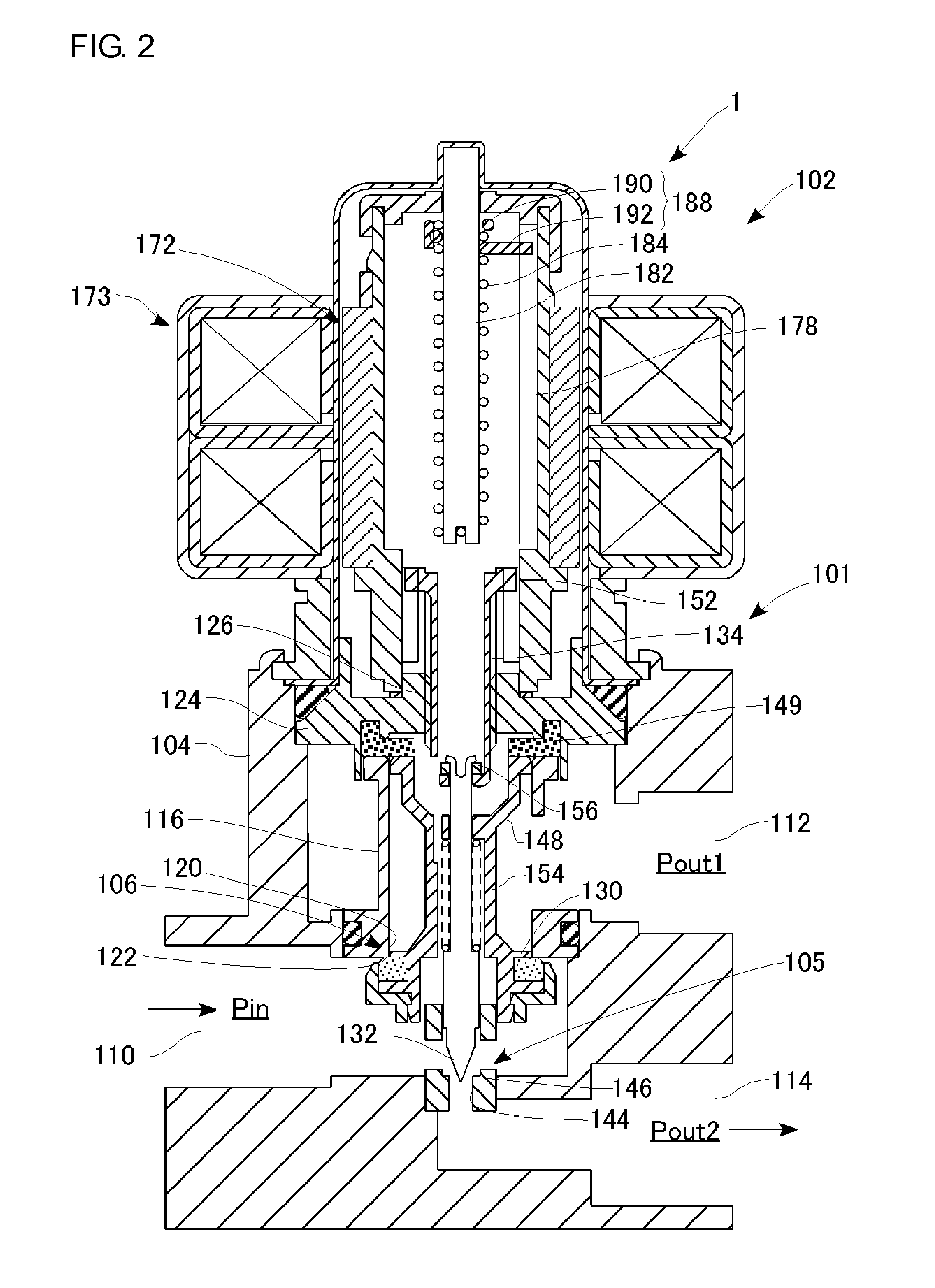 Control valve driven by stepping motor